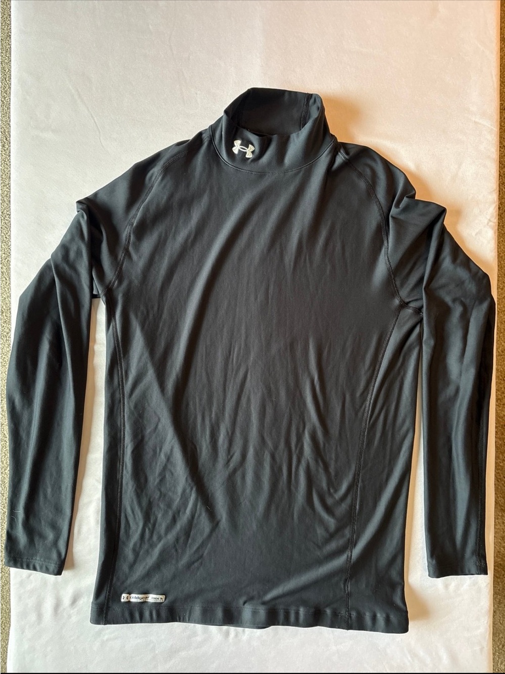 Under Armour Men’s Black Long-Sleeve Mock Neck Performance Top